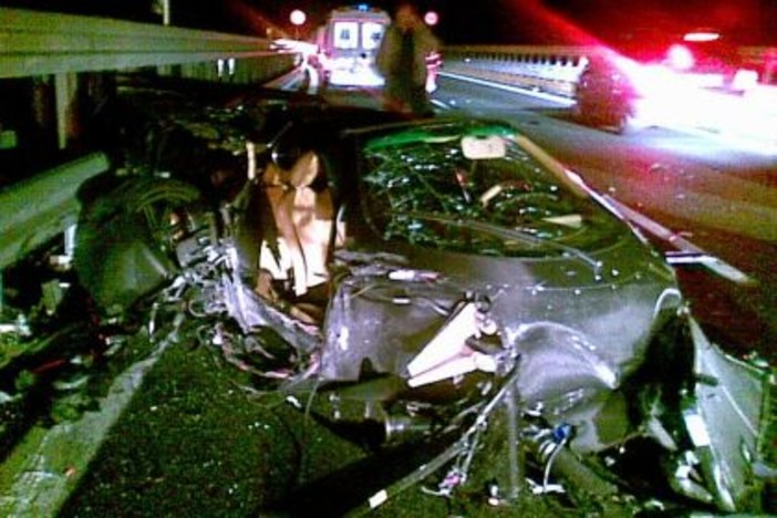 Spotorno: incidente ai 320 chilometri orari su A10, al volante un magnate