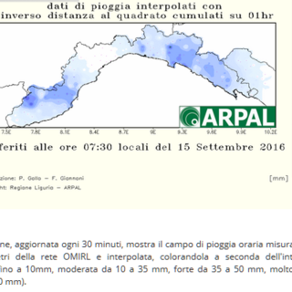 Provincia di Savona, oggi pomeriggio in arrivo temporali e pioggia