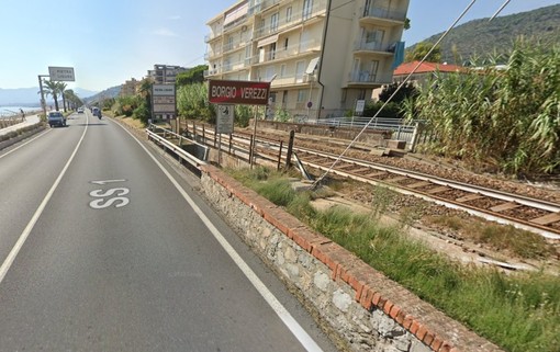 Il ponte ferroviario sul rio Bottassano (immagine da Google Maps)