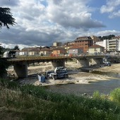 I lavori al ponte Italia 61