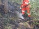 Albenga: i volontari della Protezione Civile in sostegno sull'incendio a Pietrabruna