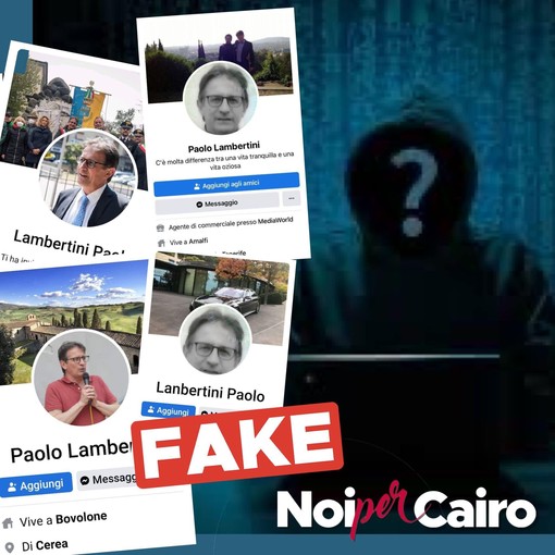 Spuntano profili fake del candidato sindaco Paolo Lambertini. Noi per Cairo: &quot;Condotta grave e riprovevole&quot;