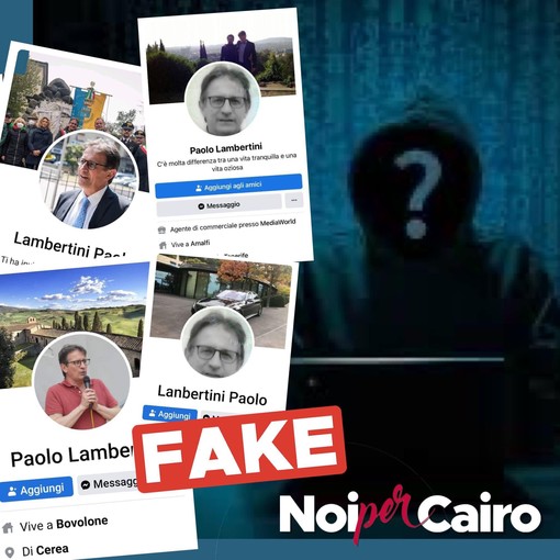 Spuntano profili fake del candidato sindaco Paolo Lambertini. Noi per Cairo: "Condotta grave e riprovevole"