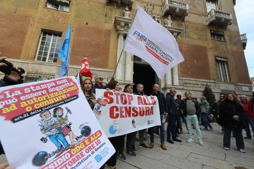 Stop alla censura ai giornalisti, a Genova in piazza per l’articolo 21 della Costituzione