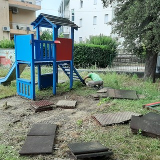 Albissola, partito il cantiere per la riqualificazione del parco Puccio (FOTO)