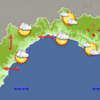 Meteo Arpal: possibili annuvolamenti nella giornata di oggi, temperature comprese tra i 24 e i 28°C