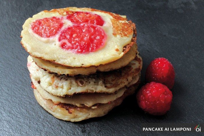 MercoledìVeg: oggi prepariamo i deliziosi pancake ai lamponi. Ecco la ricetta
