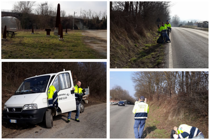 Dego, la Protezione civile ripulisce le strade