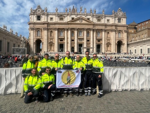 Giornate romane per la Protezione Civile di Finale: l'incontro con Papa Francesco e la visita al quartier generale