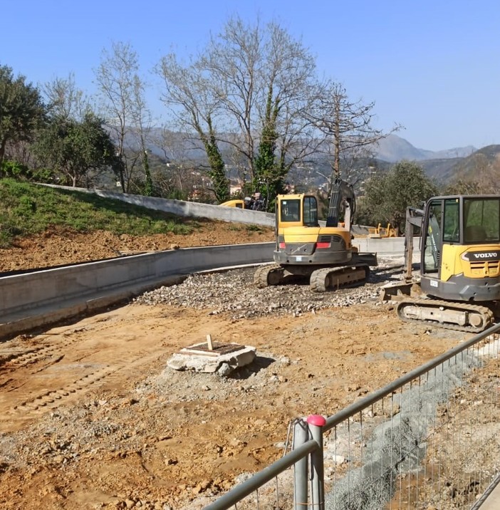 Foto del cantiere delle ex colonie Bergamasche a Celle