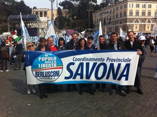 Il PDL savonese era già stato in piazza a Roma il 23 marzo 2013 Il PDL savonese era già stato in piazza a Roma il 23 marzo 2013