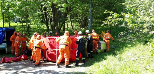 Esercitazione interregionale incendi boschivi: in Piemonte i volontari Aib di Albisola e Varazze