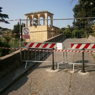 Ponte San Sebastiano transennato