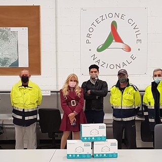 La Protezione Civile di Albenga riceve in dono 150 mascherine