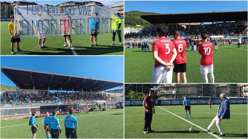 Pietra Ligure, in 800 allo stadio per ricordare Mirko Oddonetto (FOTO)