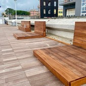 Savona, in fase di ultimazione la passeggiata sul lungomare di Ponente in vista dell'inaugurazione