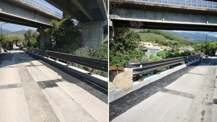 Loano, sospesi i lavori sul ponte dei Meceti, il 15 luglio la riapertura Loano, sospesi i lavori sul ponte dei Meceti, il 15 luglio la riapertura