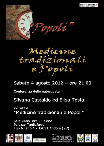 Andora: “Medicine Tradizionali e Popoli” Andora: “Medicine Tradizionali e Popoli”