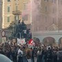La protesta di Savona con il presidio in piazza Mameli La protesta di Savona con il presidio in piazza Mameli