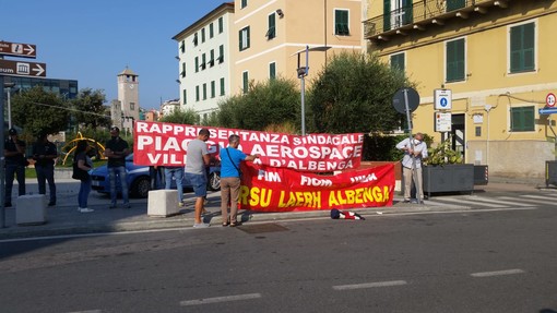Una delle rappresentanze sindacali stamani presenti all'incontro presso la Culp Una delle rappresentanze sindacali stamani presenti all'incontro presso la Culp