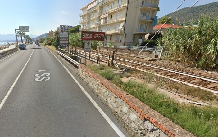 Il ponte ferroviario sul rio Bottassano (immagine da Google Maps)