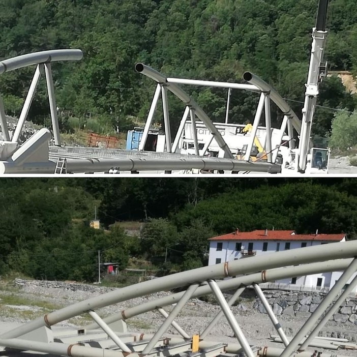 Murialdo, ponte delle "Fucine" quasi ultimato. La soddisfazione del consigliere Vaccarezza (Cambiamo!) Murialdo, ponte delle "Fucine" quasi ultimato. La soddisfazione del consigliere Vaccarezza (Cambiamo!)