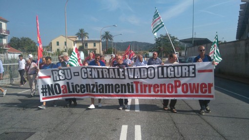 Sciopero nazionale di Tirreno Power: i lavoratori di Vado in corteo