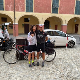Marito e moglie da Pontinvrea a Roma in tandem, Veronica Parodi: “Un’impresa speciale, un grande in bocca al lupo ai due ambasciatori sportivi pontesini”