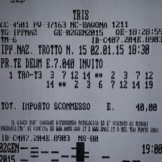 La dea bendata bacia Savona: vinti 8mila euro al PUNTOSNAI con la Tris