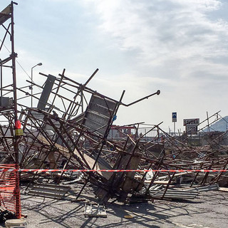 Ponteggio crollato in Via Nizza a Savona il 23 Marzo 2016 Arrestato responsabile Ditta Ponteggi