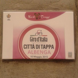 Albenga: inaugurata la piastrella del Giro d'Italia