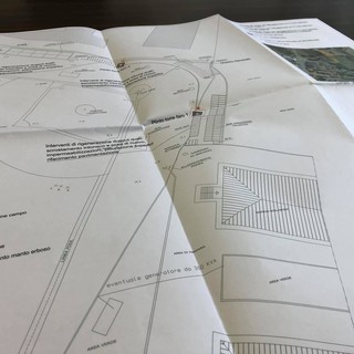 Nella foto: la planimetria del progetto