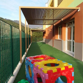 Tovo San Giacomo, nuovi pergolati nella scuola dell'infanzia