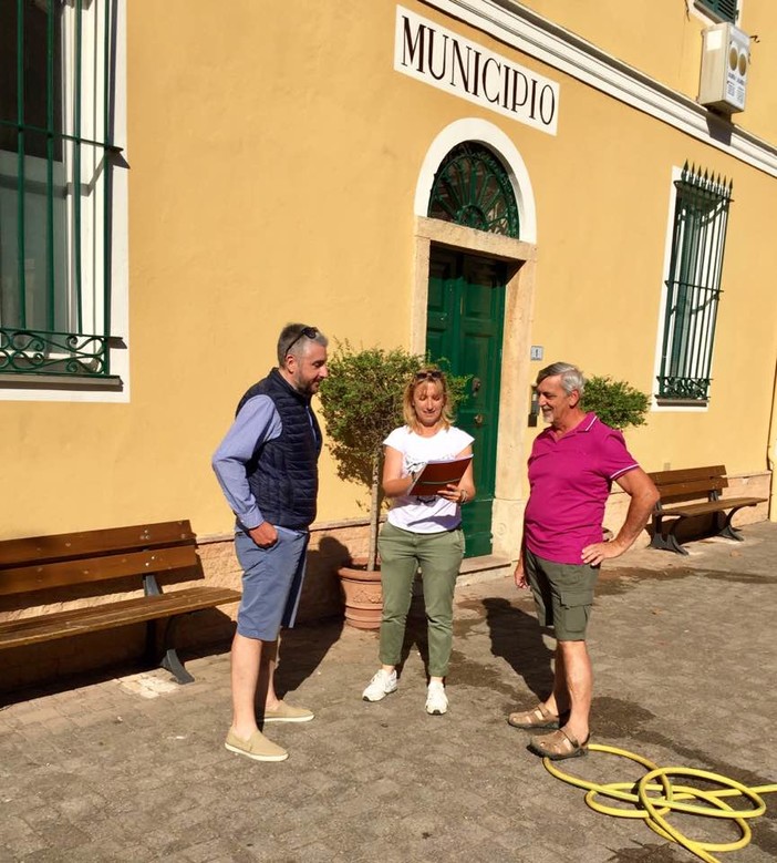 Tovo, sopralluogo della Provincia lungo la Sp 4 Tovo, sopralluogo della Provincia lungo la Sp 4