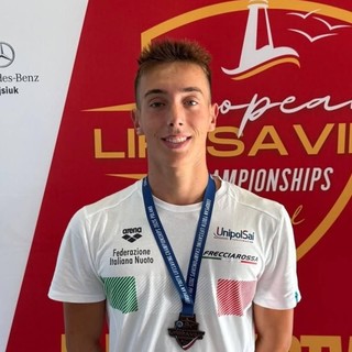 Mattia Michele Patuto porta Cairo sul podio agli Europei di nuoto per salvamento