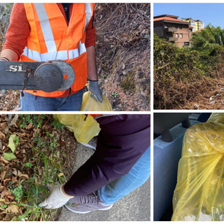 Finale, una giornata ecologica per i Garosci di Pia che ripuliscono la Sp 490 Finale, una giornata ecologica per i Garosci di Pia che ripuliscono la Sp 490