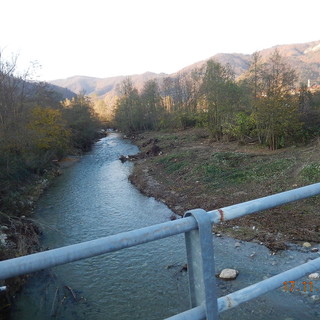 Pulizia dell'alveo del Bormida in località Mallarini a Pallare
