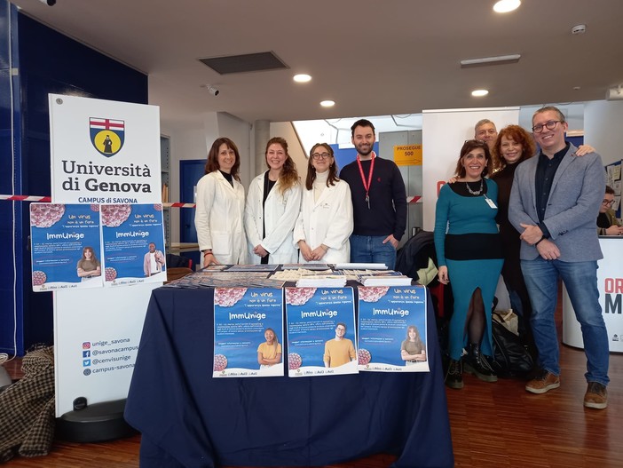 Al Campus di Savona l'Asl2 incontra gli studenti per sensibilizzarli sulla vaccinazione contro l'HPV
