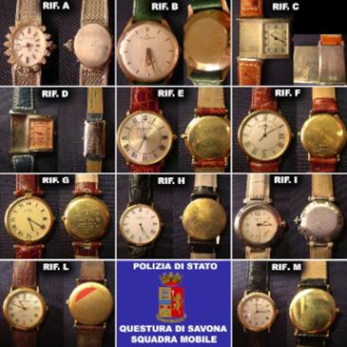 Savona: centinaia di orologi sequestrati dalla polizia