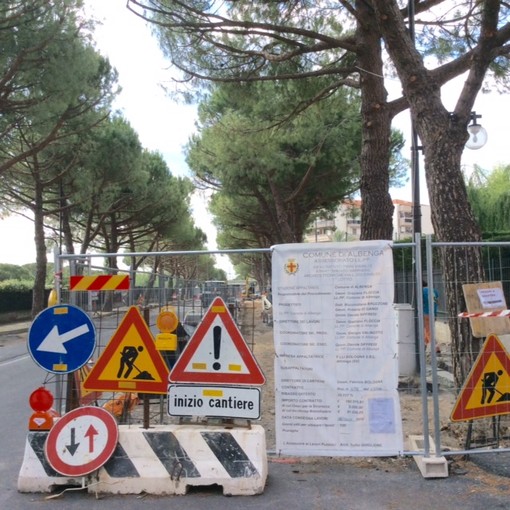 Proseguono i lavori per abbattere le barriere architettoniche in via Einaudi ad Albenga: salvi i 40 pini Proseguono i lavori per abbattere le barriere architettoniche in via Einaudi ad Albenga: salvi i 40 pini