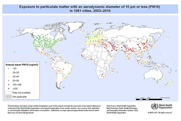 Inquinamento dell’aria, allarme dall’OMS: “oltre due milioni di morti l’anno da smog”