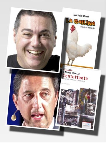 I comici Daniele Raco e Marco Rinaldi a Ubikate a Celle Ligure I comici Daniele Raco e Marco Rinaldi a Ubikate a Celle Ligure