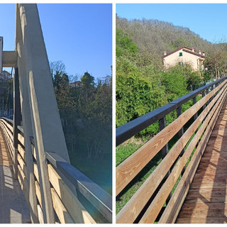 Dego, terminato il restauro della passerella sul fiume Bormida: il 25 Aprile la cerimonia di inaugurazione