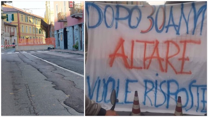 Ex Savam pericolante, venerdì l'incontro tra le istituzioni: i commercianti di Altare scendono in piazza