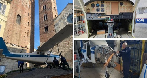 Albenga, il P66C dell’Aeroclub di Villanova sarà in mostra permanente nella rotonda di Regione Cavallo Albenga, il P66C dell’Aeroclub di Villanova sarà in mostra permanente nella rotonda di Regione Cavallo