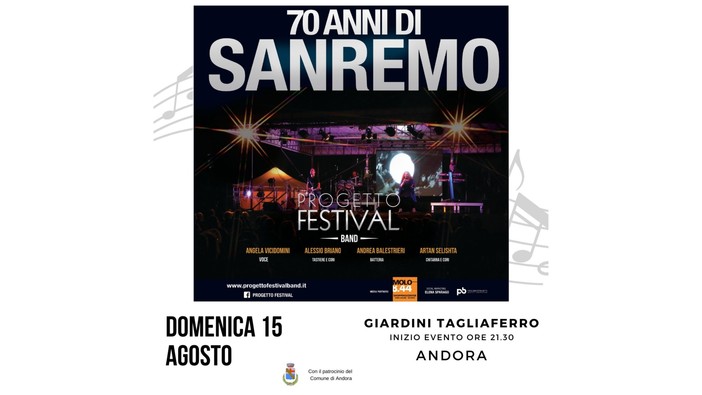 Il 15 agosto Progetto Festival Band torna ad Andora