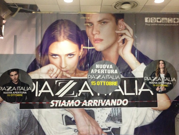 Oggi sbarca a Savona "Piazza Italia", nel centro commerciale Il Gabbiano la prima apertura in Provincia Oggi sbarca a Savona "Piazza Italia", nel centro commerciale Il Gabbiano la prima apertura in Provincia