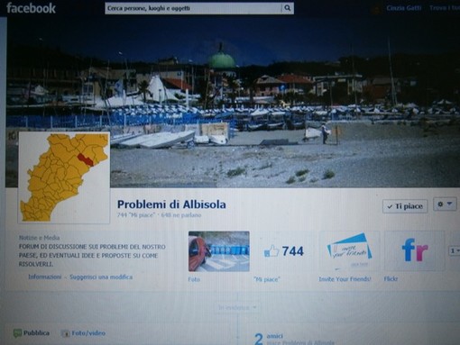 La pagina facebook "Problemi di Albisola"