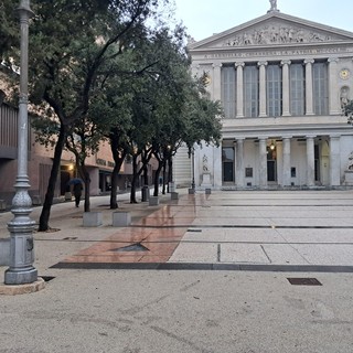 Savona, Piazza Diaz di nuovo senza zampilli: la fontana inaugurata un anno fa