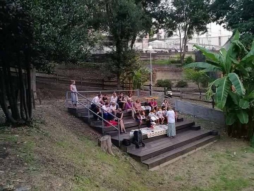 Savona, ai giardini di piazza Amendola un'opera restaurata dell'artista Renza Sciutto Savona, ai giardini di piazza Amendola un'opera restaurata dell'artista Renza Sciutto